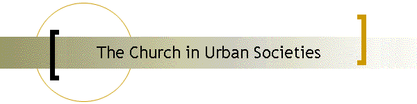 The Church in Urban Societies